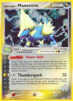 Team Aqua's Manectric – Rare Holo – Team Magma vs Team Aqua