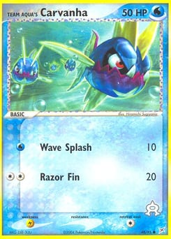 Team Aqua's Carvanha – Common – Team Magma vs Team Aqua