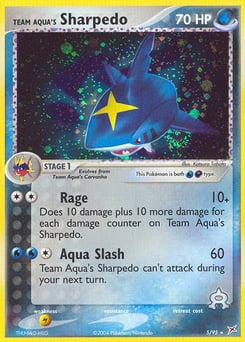 Team Aqua's Sharpedo – Rare Holo – Team Magma vs Team Aqua
