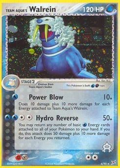 Team Aqua's Walrein – Rare Holo – Team Magma vs Team Aqua
