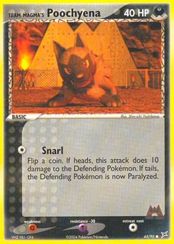 Team Magma's Poochyena – Common – Team Magma vs Team Aqua