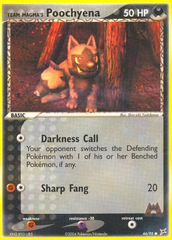 Team Magma's Poochyena – Common – Team Magma vs Team Aqua