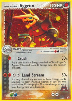 Team Magma's Aggron – Rare Holo – Team Magma vs Team Aqua