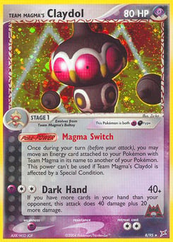 Team Magma's Claydol – Rare Holo – Team Magma vs Team Aqua