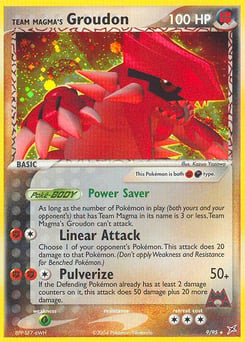 Team Magma's Groudon – Rare Holo – Team Magma vs Team Aqua