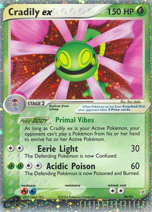 Cradily ex – Rare Holo EX – Team Magma vs Team Aqua