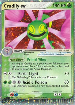 Cradily ex – Rare Holo EX – Team Magma vs Team Aqua