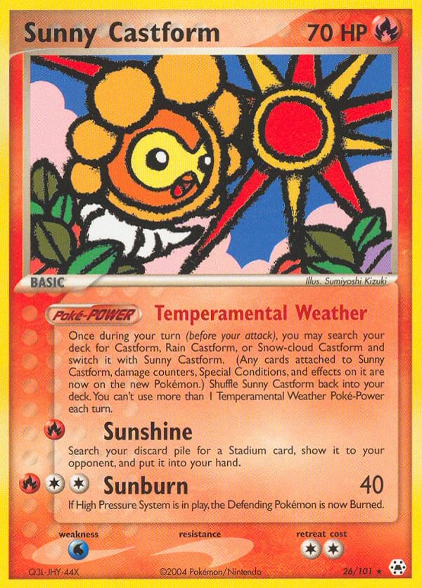 Sunny Castform – Rare – Hidden Legends