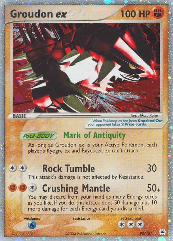 Groudon ex – Rare Holo EX – Hidden Legends