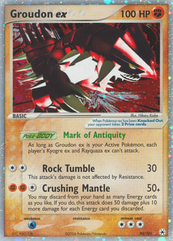 Groudon ex – Rare Holo EX – Hidden Legends