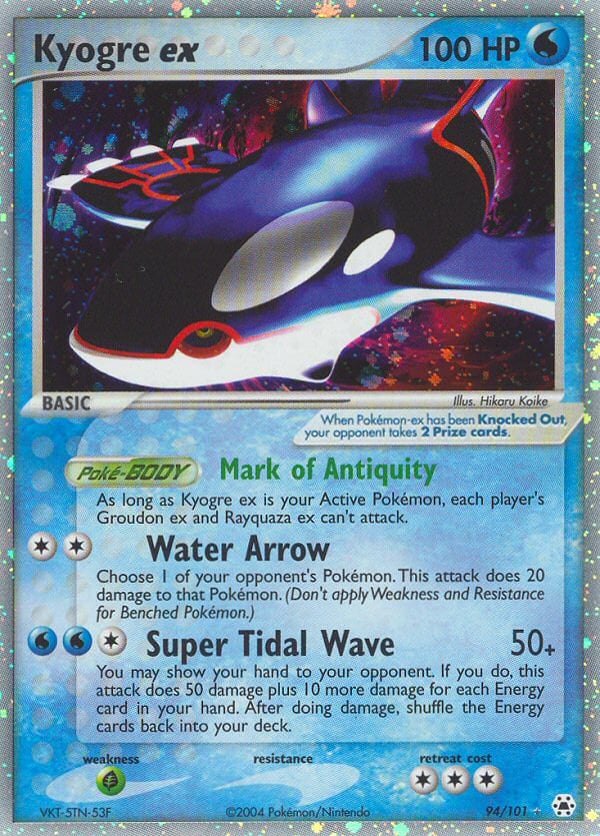 Kyogre ex – Hidden Legends