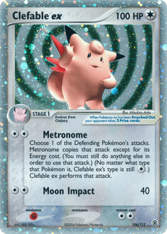 Clefable ex – Rare Holo EX – FireRed & LeafGreen