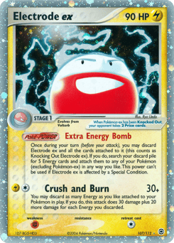 Electrode ex – Rare Holo EX – FireRed & LeafGreen