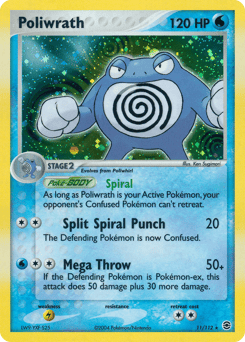 Poliwrath – Rare Holo – FireRed & LeafGreen