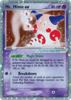 Mr. Mime ex – Rare Holo EX – FireRed & LeafGreen