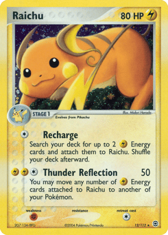 Raichu – Rare Holo – FireRed & LeafGreen