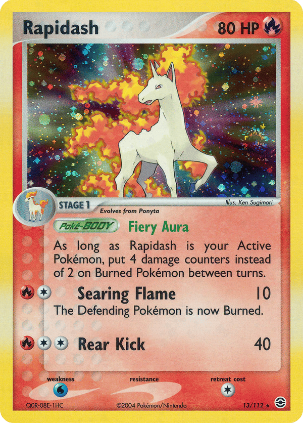 Rapidash – Rare Holo – FireRed & LeafGreen