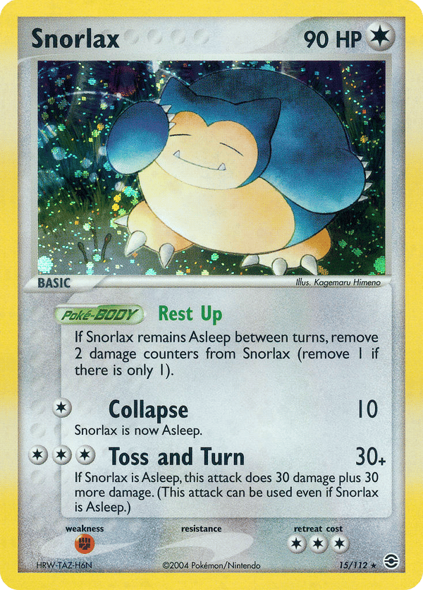 Snorlax – Rare Holo – FireRed & LeafGreen