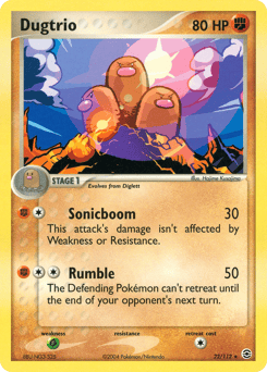 Dugtrio – Rare – FireRed & LeafGreen