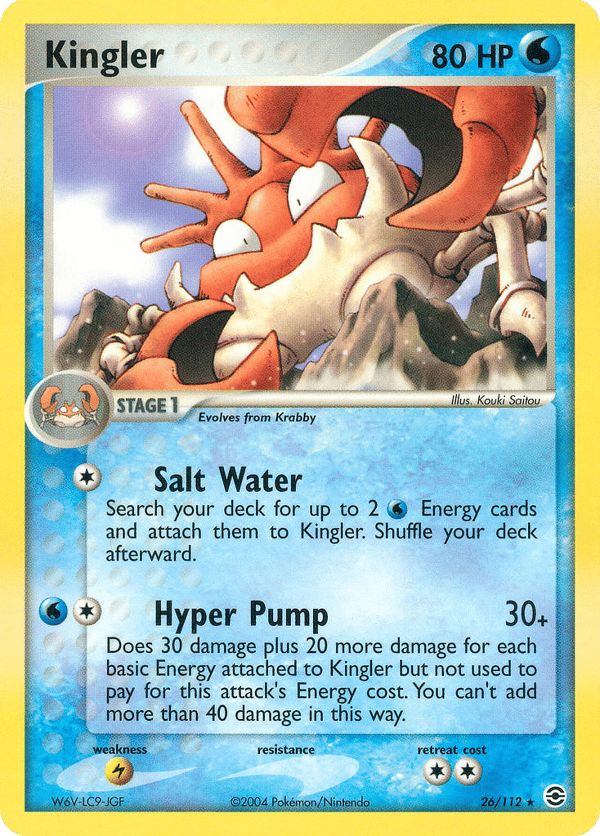 Kingler – Rare – FireRed & LeafGreen