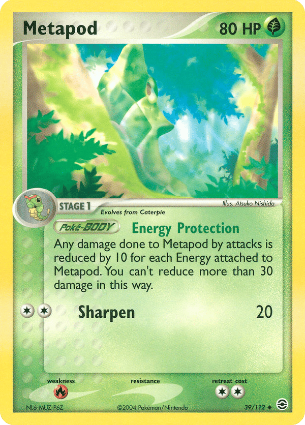 Metapod – Uncommon – FireRed & LeafGreen