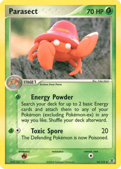 Parasect – Uncommon – FireRed & LeafGreen