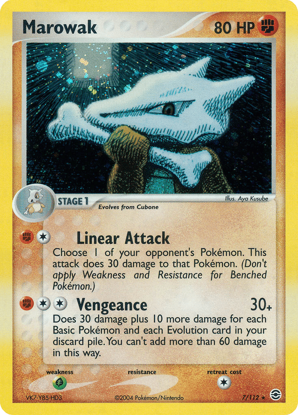 Marowak – Rare Holo – FireRed & LeafGreen
