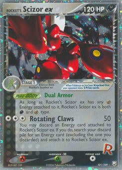 Rocket's Scizor ex – Rare Holo EX – Team Rocket Returns
