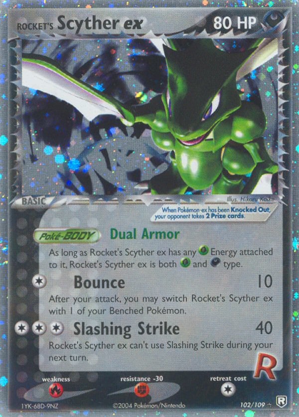 Rocket's Scyther ex – Rare Holo EX – Team Rocket Returns