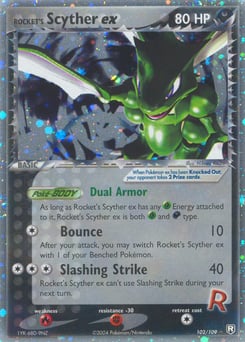 Rocket's Scyther ex – Rare Holo EX – Team Rocket Returns