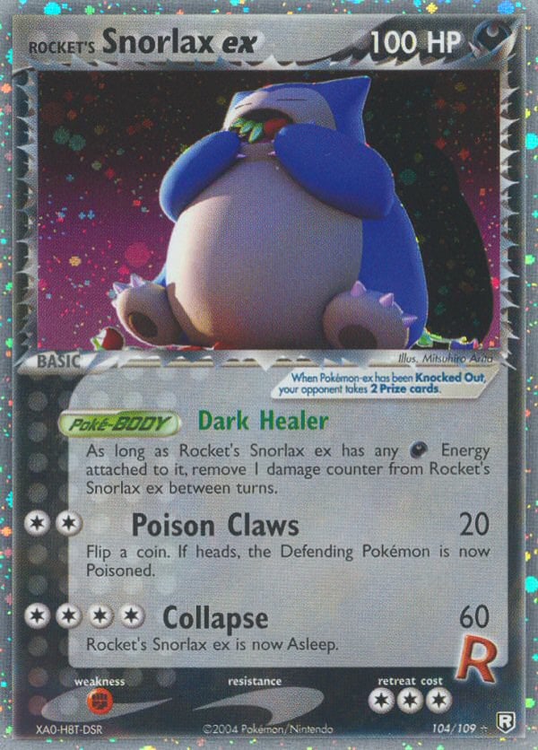 Rocket's Snorlax ex – Rare Holo EX – Team Rocket Returns