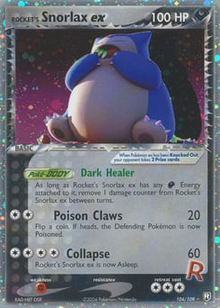 Rocket's Snorlax ex – Rare Holo EX – Team Rocket Returns