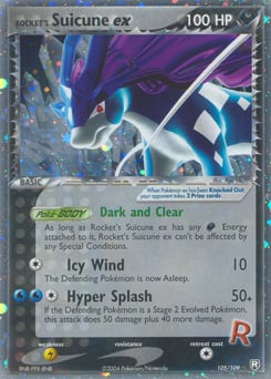 Rocket's Suicune ex – Rare Holo EX – Team Rocket Returns