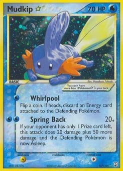 Mudkip ★ – Rare Holo Star – Team Rocket Returns