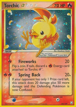 Torchic ★ – Rare Holo Star – Team Rocket Returns