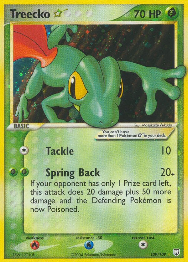 Treecko ★ – Rare Holo Star – Team Rocket Returns