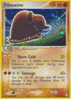 Piloswine – Rare Holo – Team Rocket Returns