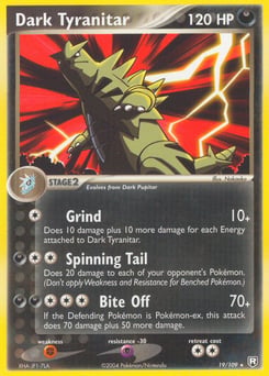Dark Tyranitar – Rare – Team Rocket Returns
