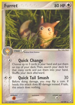 Furret – Rare – Team Rocket Returns