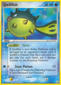 Qwilfish – Rare – Team Rocket Returns
