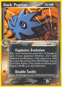 Dark Pupitar – Uncommon – Team Rocket Returns