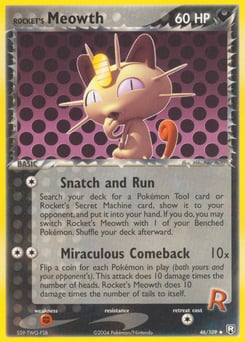 Rocket's Meowth – Uncommon – Team Rocket Returns