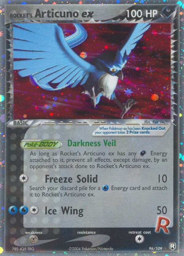 Rocket's Articuno ex – Rare Holo EX – Team Rocket Returns