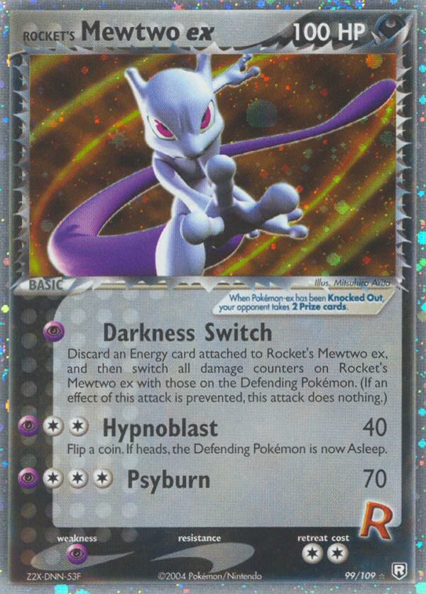 Rocket's Mewtwo ex – Rare Holo EX – Team Rocket Returns