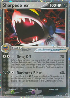 Sharpedo ex – Rare Holo EX