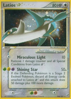 Latios ★ – Rare Holo Star – Deoxys