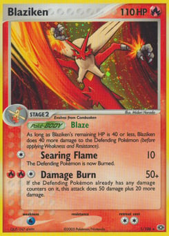 Blaziken – Rare Holo – Emerald