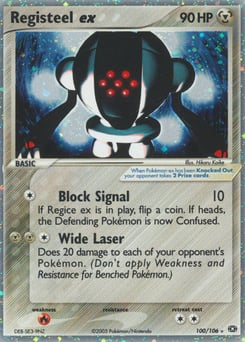 Registeel ex – Rare Holo EX – Emerald