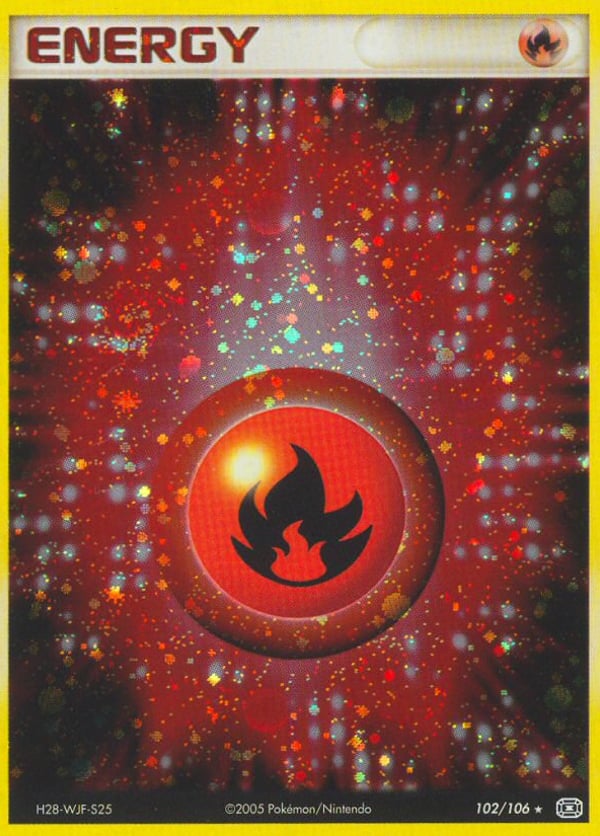 Fire Energy – Rare Holo – Emerald