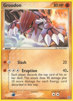 Groudon – Rare – Emerald